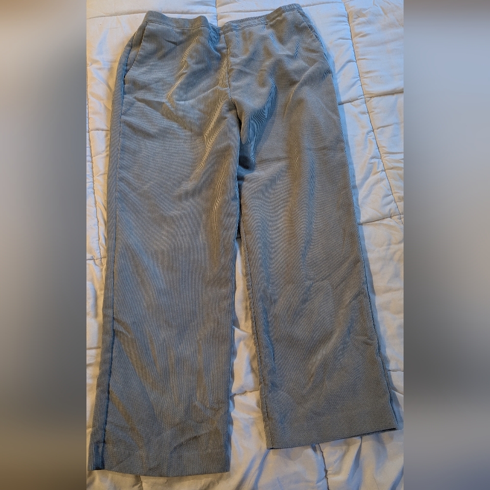 Alfred Dunner Women's Corduroy Pants in Gray